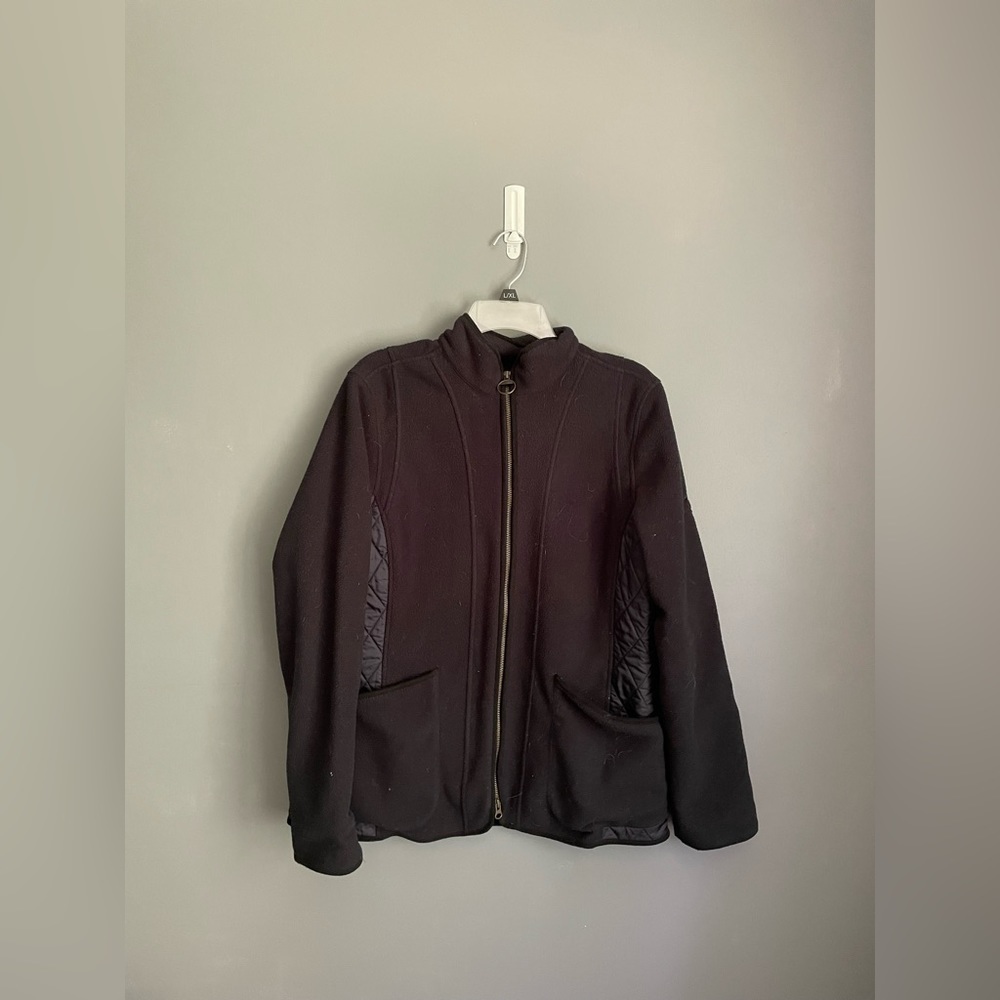 Barbour Fleece Quilted Panel Jacket Women’s Size 12